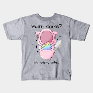 Cute Funny Kawaii Sparkle Ice Cream Silly Summer Meme Kids T-Shirt